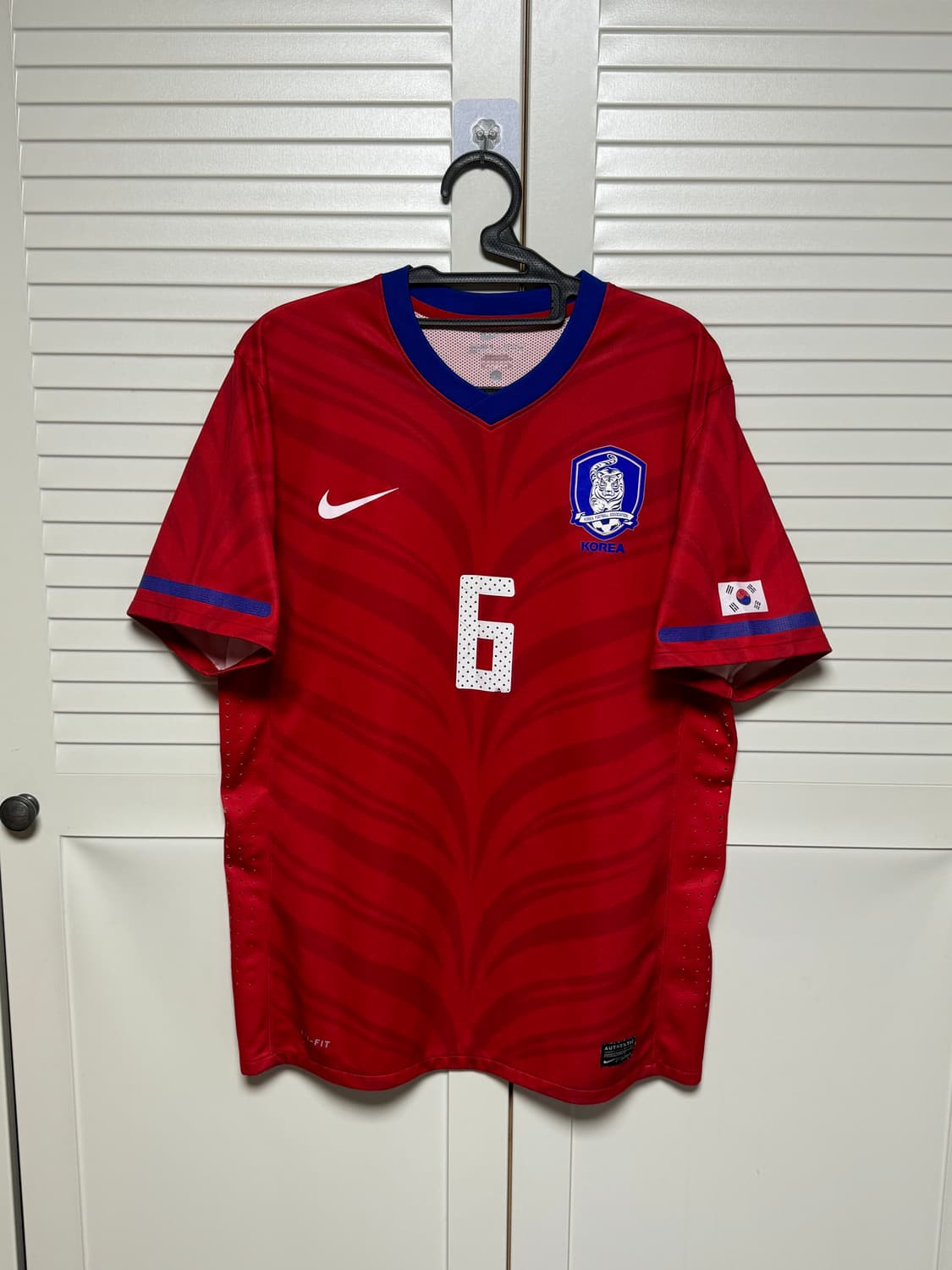 10-12 나이키 대한민국 홈 지급용 유니폼 반팔 No.6 김보경 상품이미지2