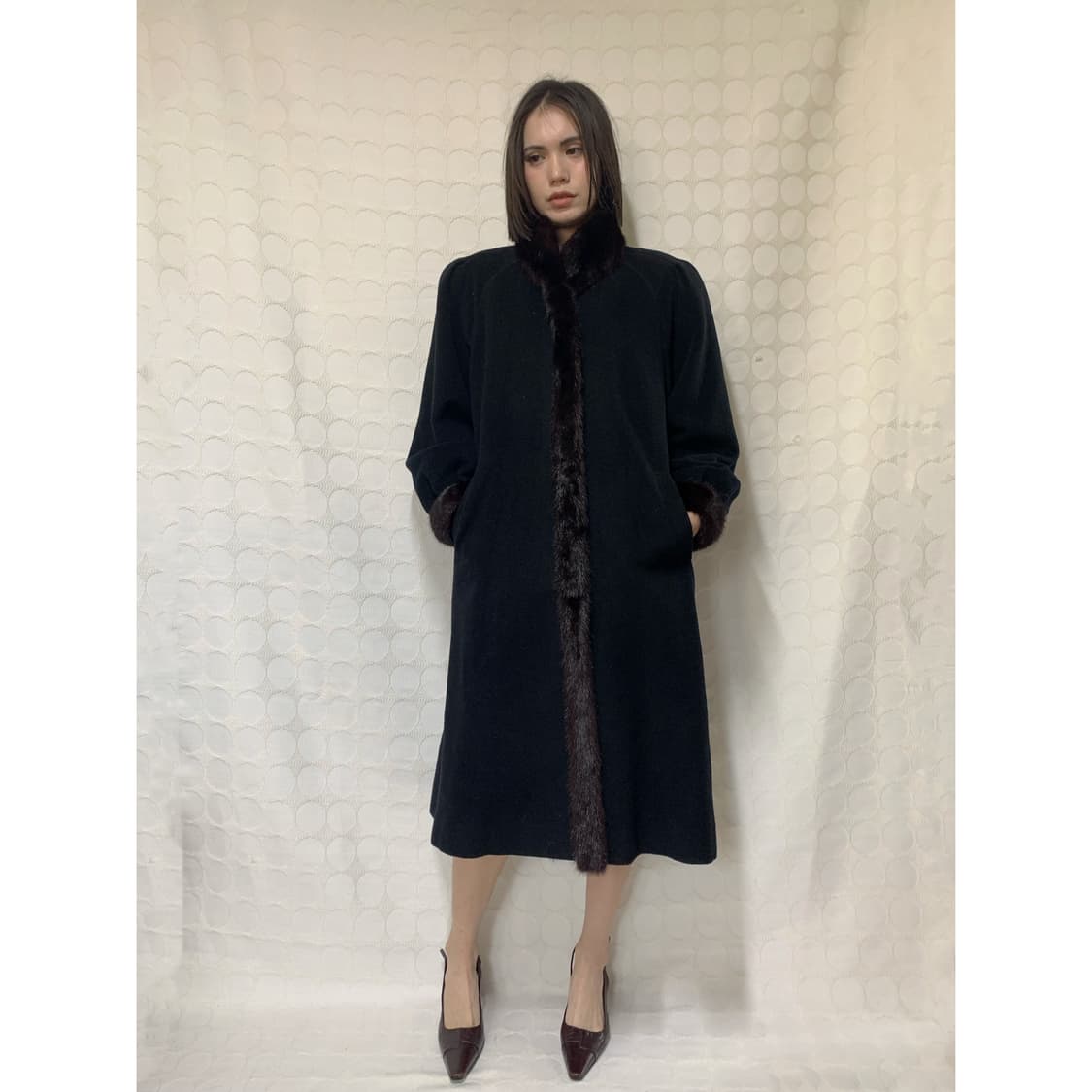 vintage울 캐시미어 코트 상품이미지3