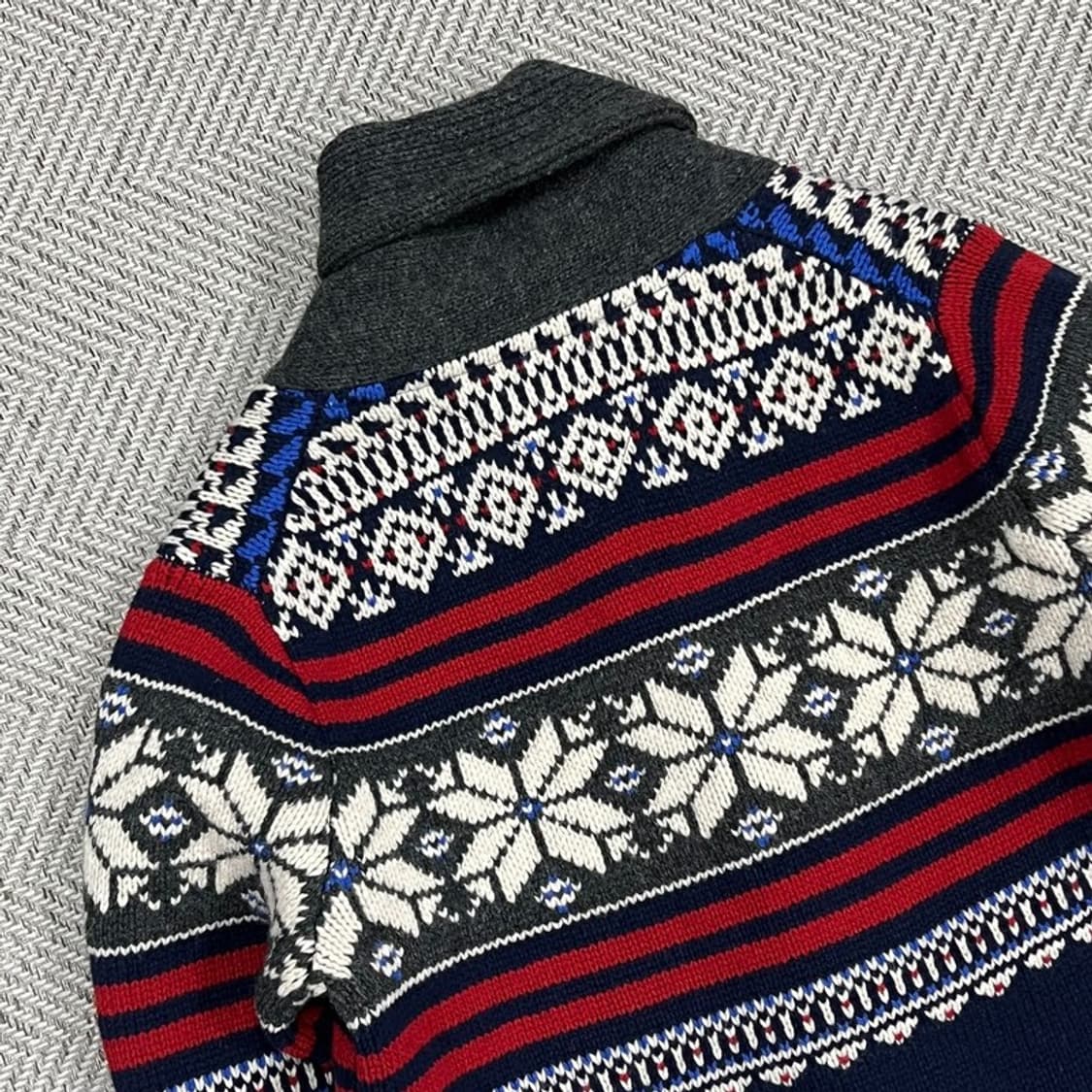 타미힐피거 눈꽃 패턴 가디건 v0853 상품이미지4