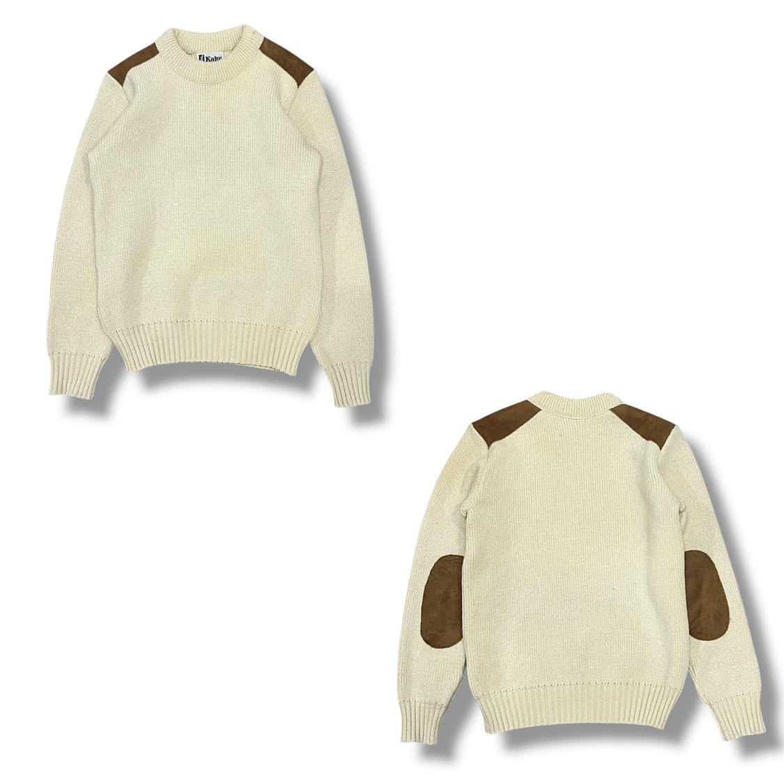 스웨이드 패치 울니트 s08383 상품이미지1