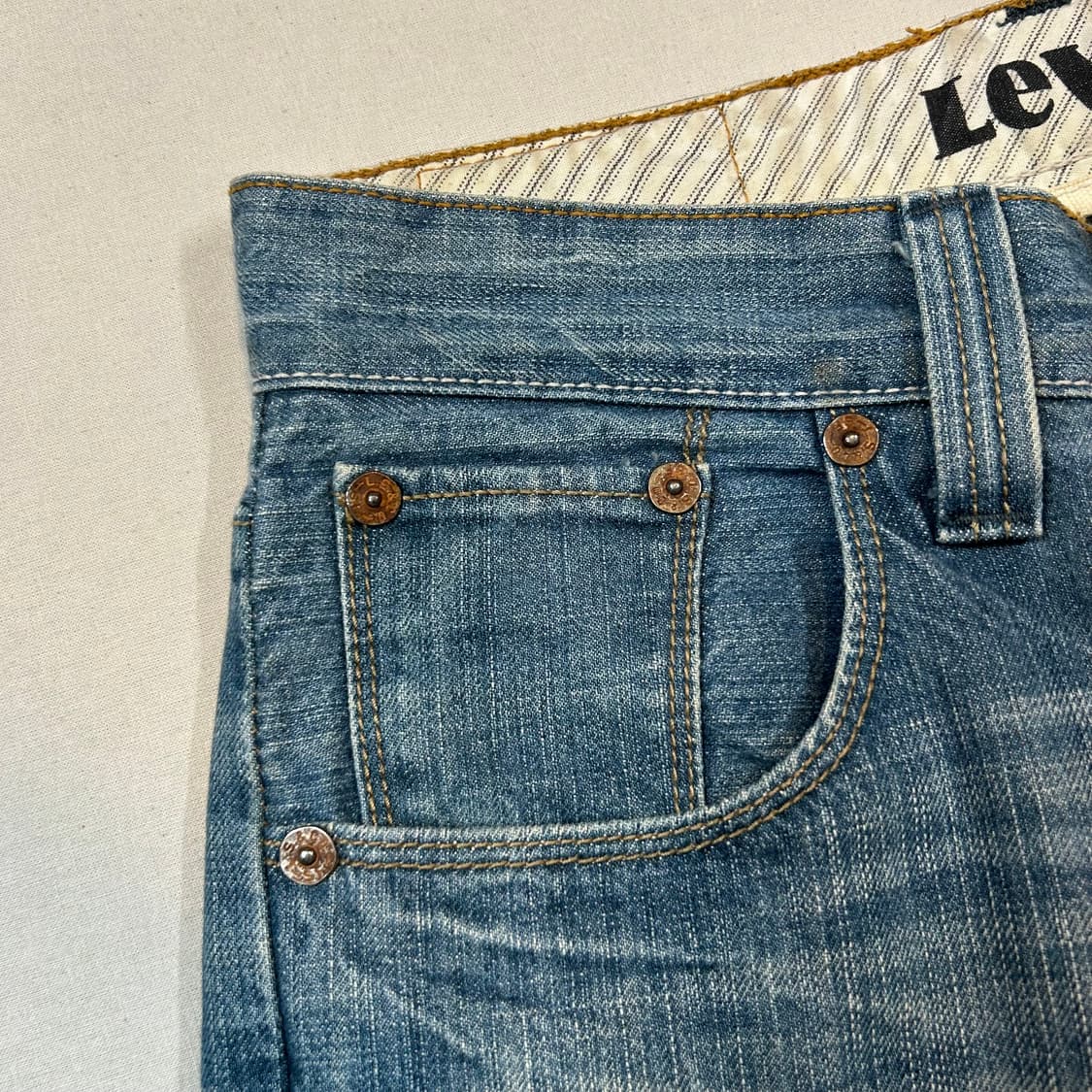 30inch) 리바이스 701 슬림 스트레이트 데님 청바지 상품이미지7