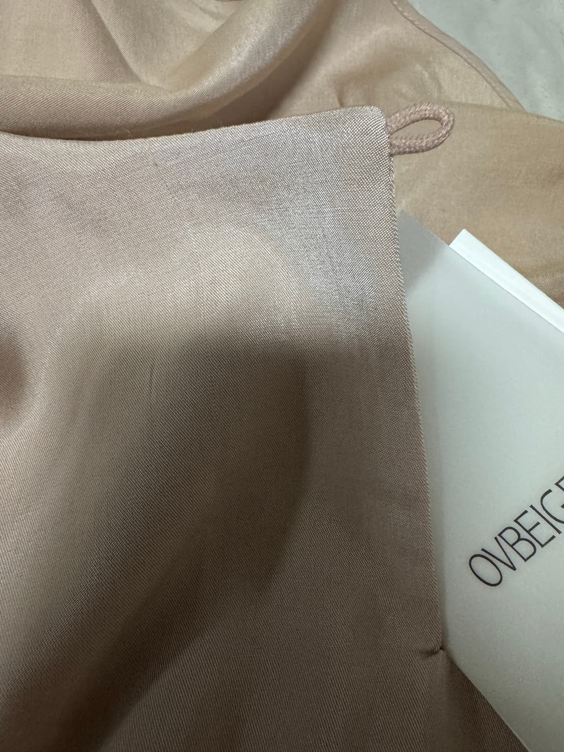 오브베이지 드레이프 타이 블라우스(핑크, F사이즈) 상품이미지3