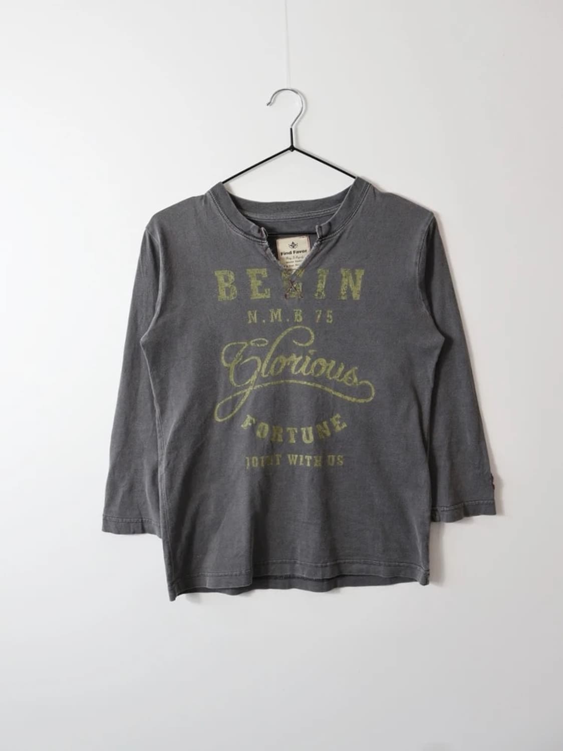 Find Favor Grey Graphic Long Sleeve 상품이미지4