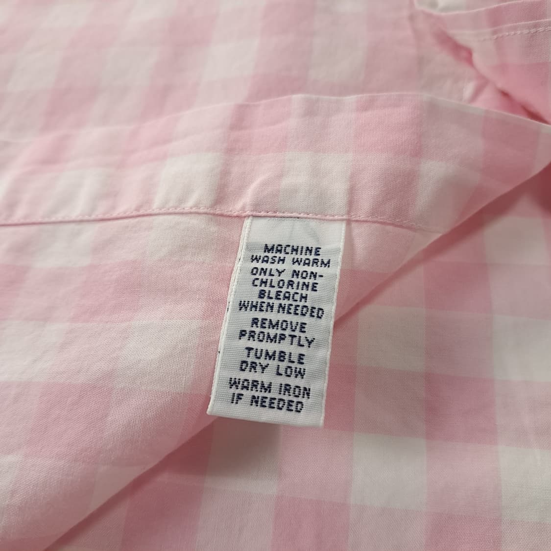 CK259 XL 폴로 00s 깅엄 체크 핑크 반팔셔츠 남방 상품이미지5