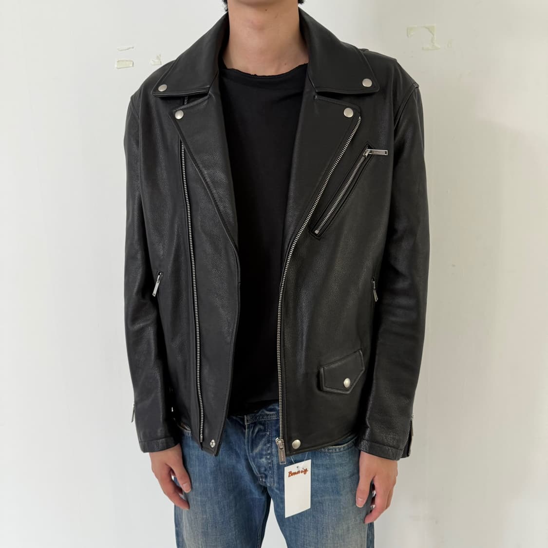 에이징CCC 레더자켓 상품이미지4