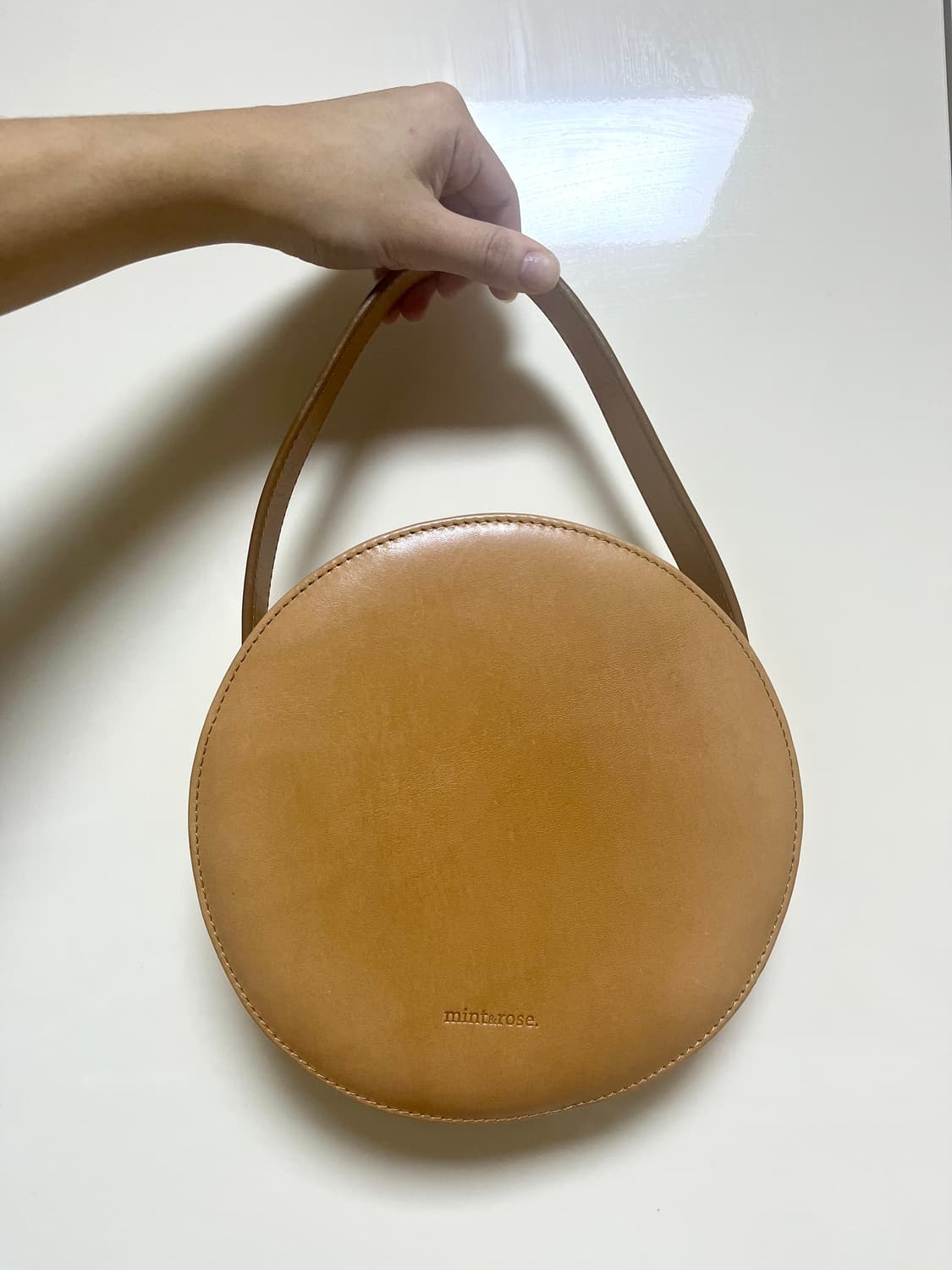 민트앤로즈 레더 핸드백 상품이미지1