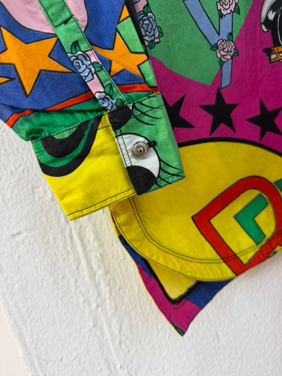 베르사체 진 쿠튀르 베티붑 할리데이비슨 프린트 셔츠  상품이미지4