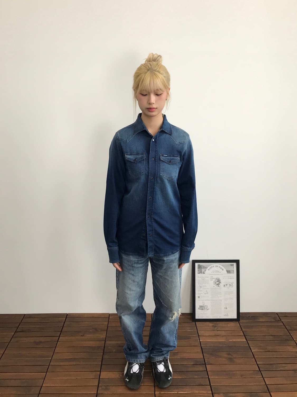 Diesel Sonora Fade Denim Shirt 상품이미지1