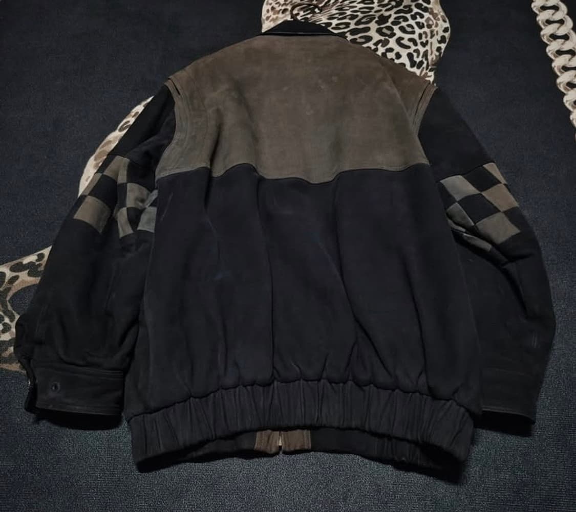 REDOX 스웨이드 패치워크 레더 봄버 자켓 XL 상품이미지2