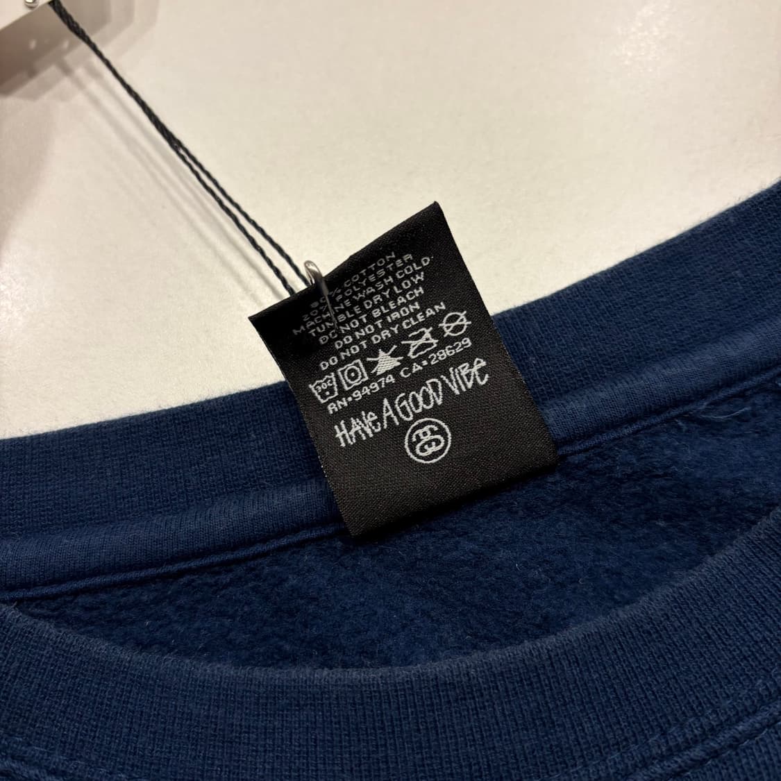 [S] 00s 스투시 S 로고 네이비 맨투맨 B599 상품이미지6