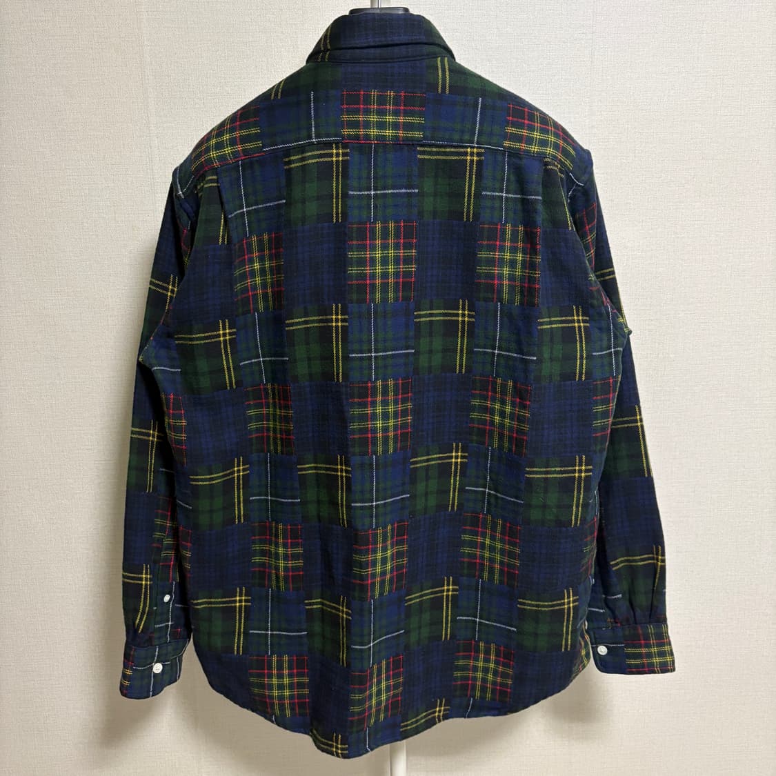 빔즈 오리지널 패브릭 패치워크 플란넬 셔츠 / 네이비, M 상품이미지7