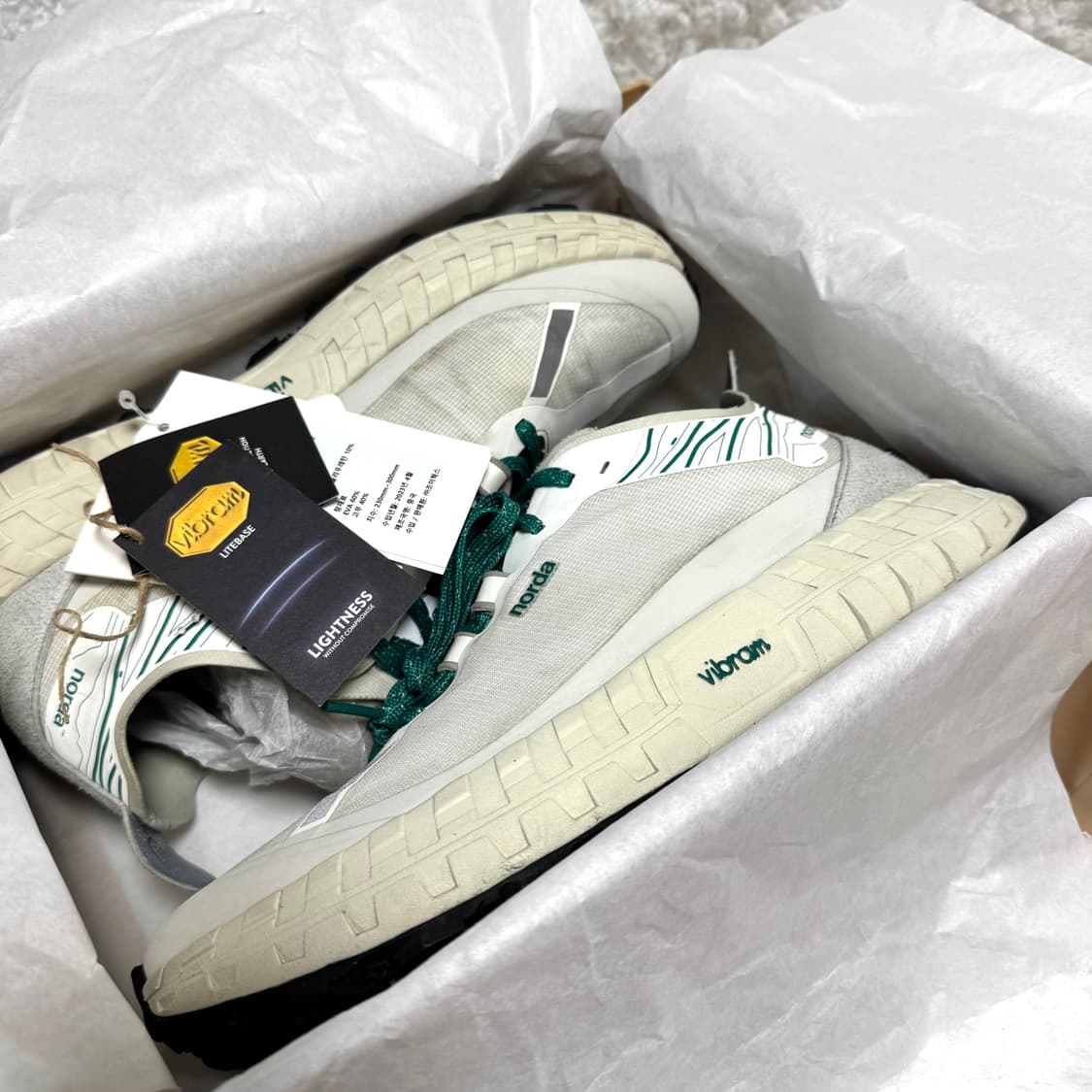 노다 001 화이트 포레스트 275 size 비브람 트레일러닝 상품이미지9