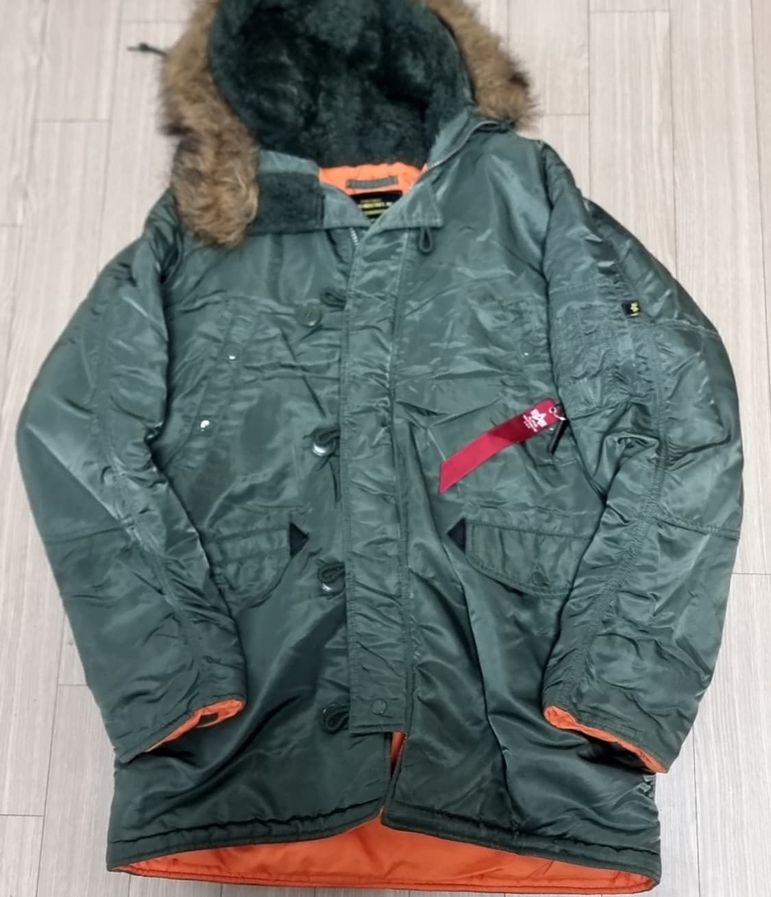 USA 알파인더스트리 N3B 패딩 야상 그린(100-105) 상품이미지1