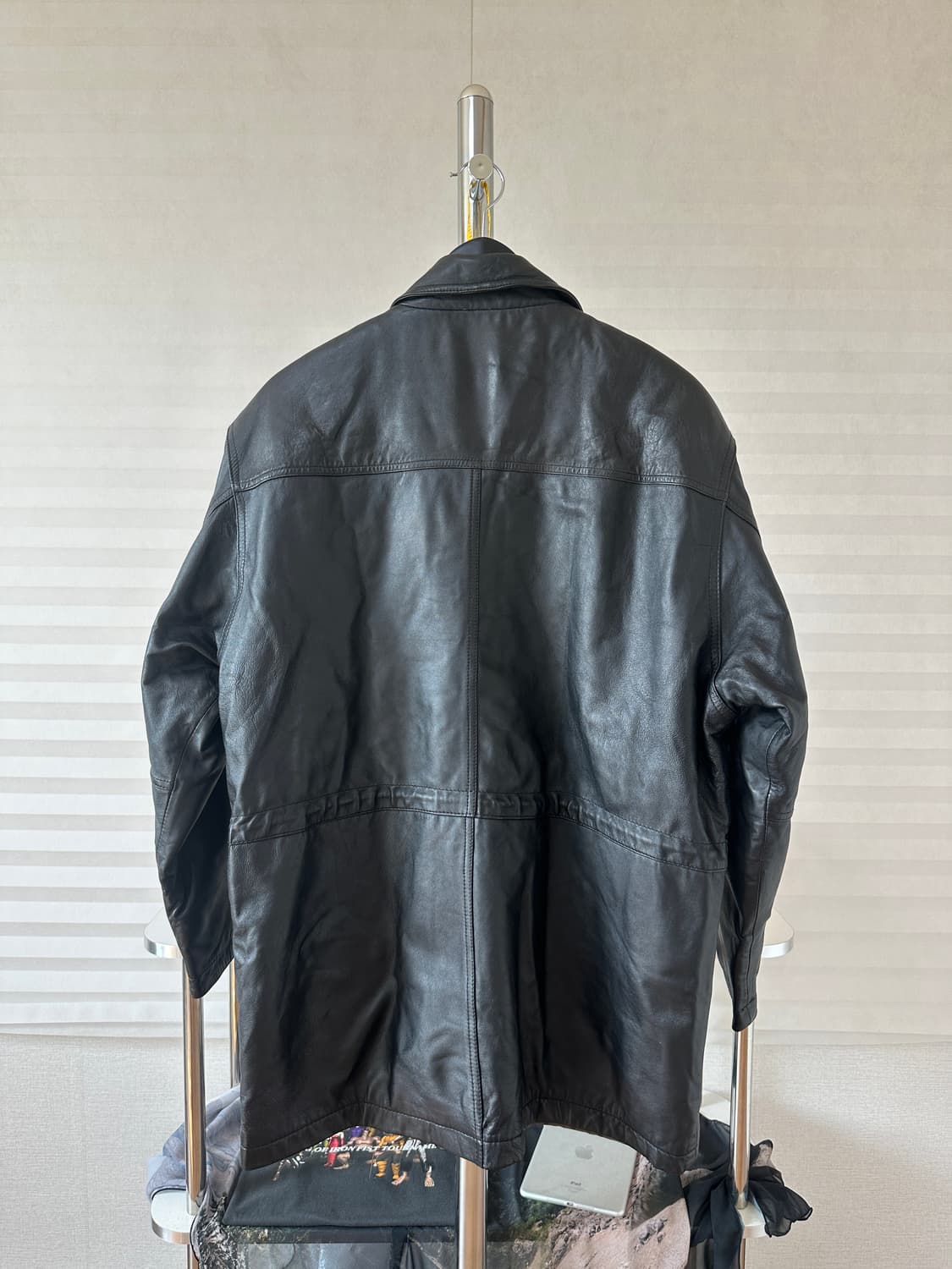 90s Lambskin Leather Car Coat 상품이미지2