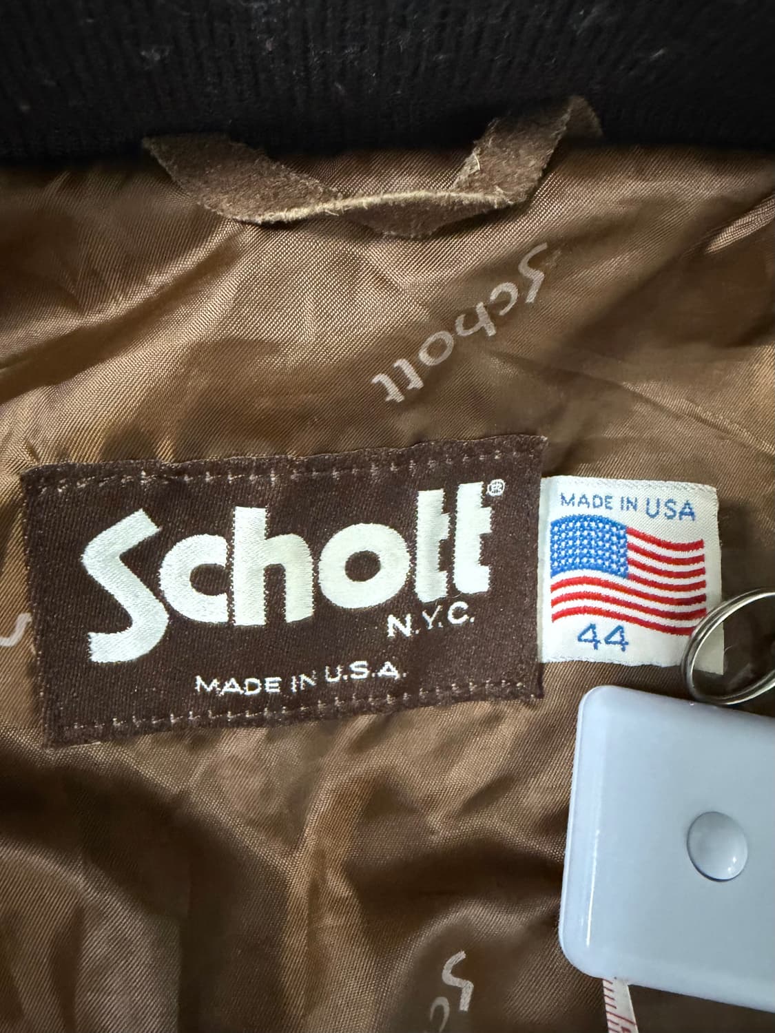 90s 쇼트 Schott 스웨이드 봄버 자켓  상품이미지3