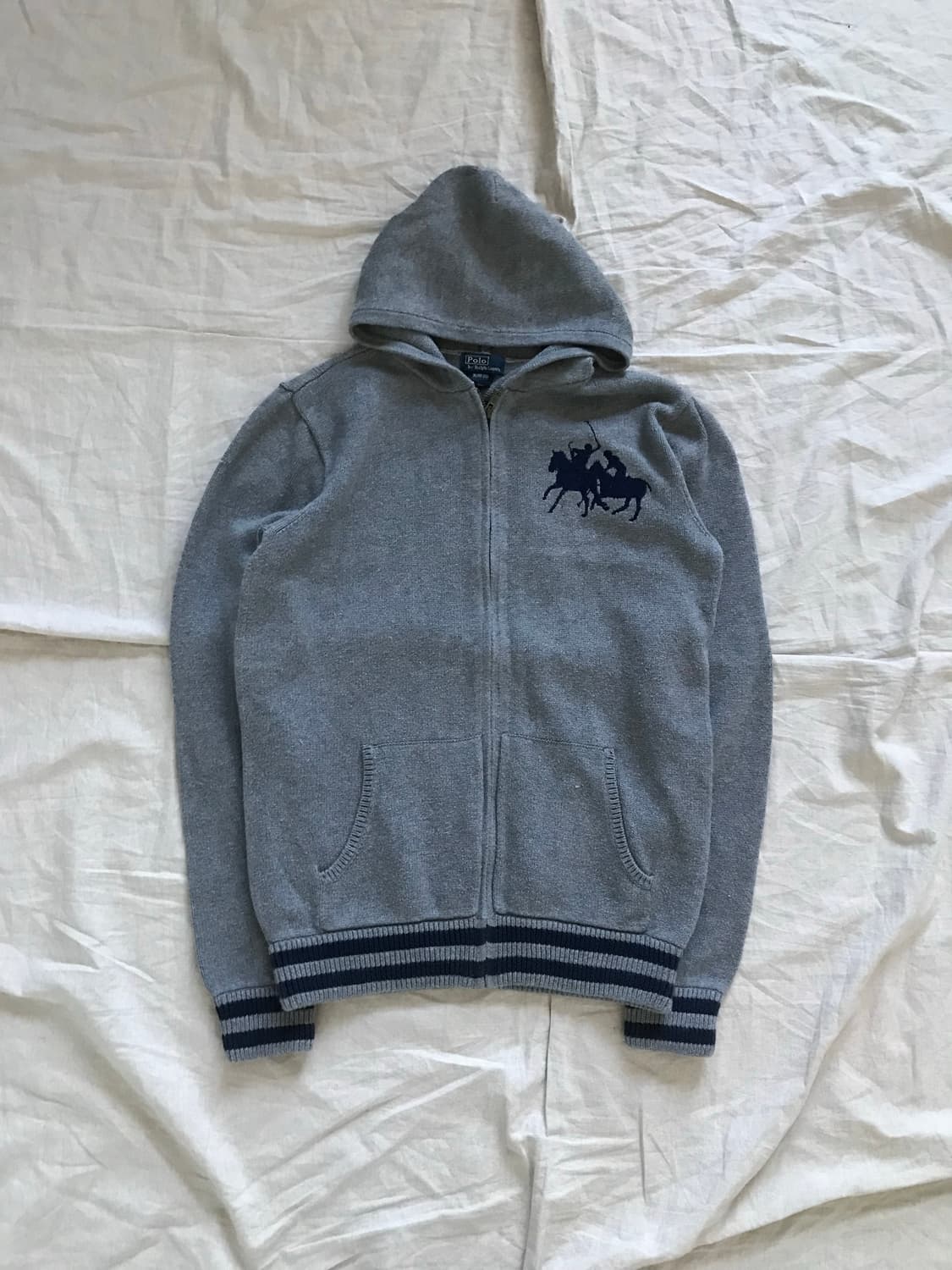 폴로 랄프로렌 빅포니로고 니트 후드집업 상품이미지5