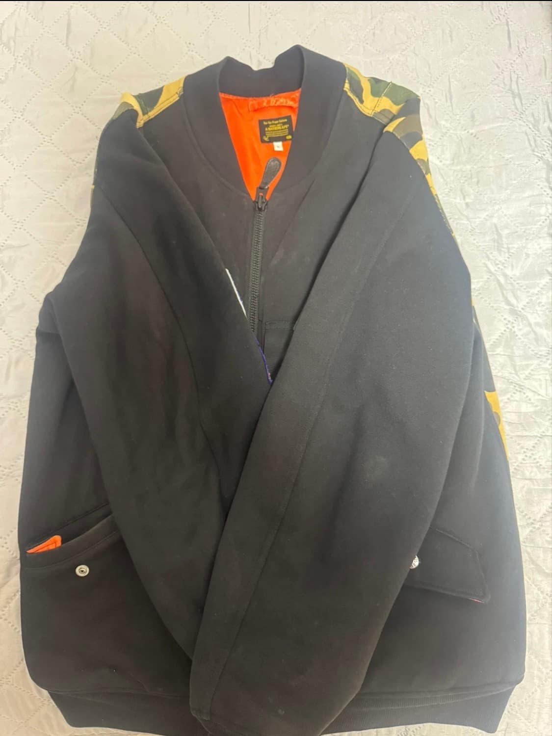 100%정품 베이프 샤크 카모 봄버 자켓 L 상품이미지2