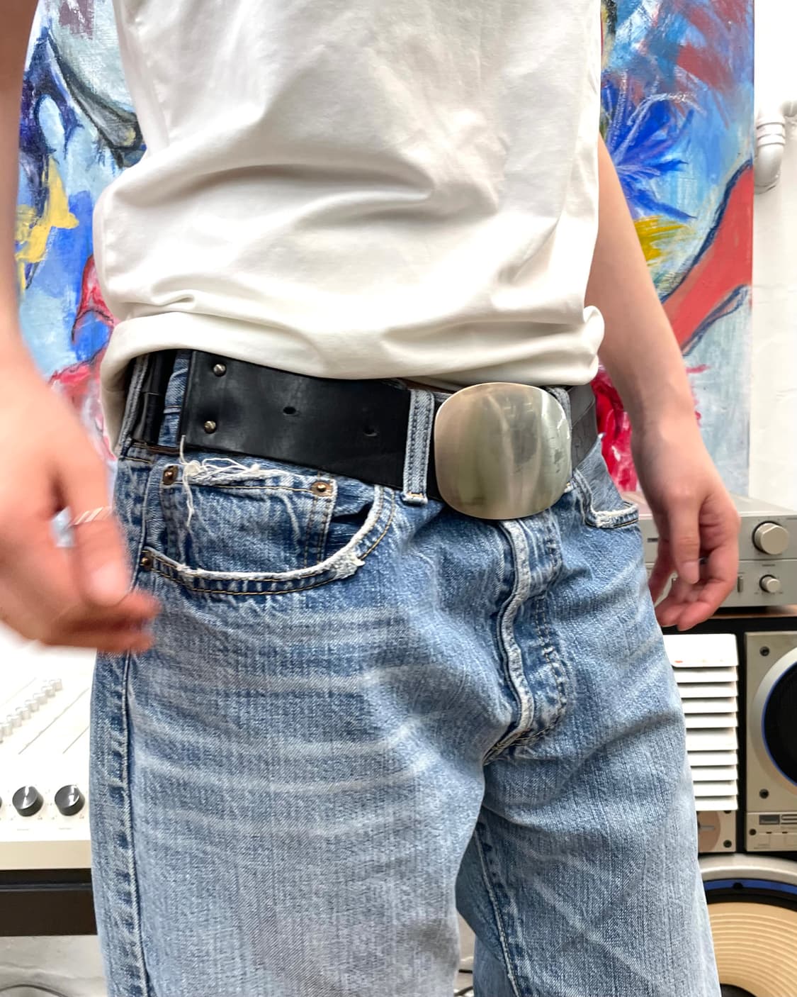 메탈 빅 버클 벨트 상품이미지2