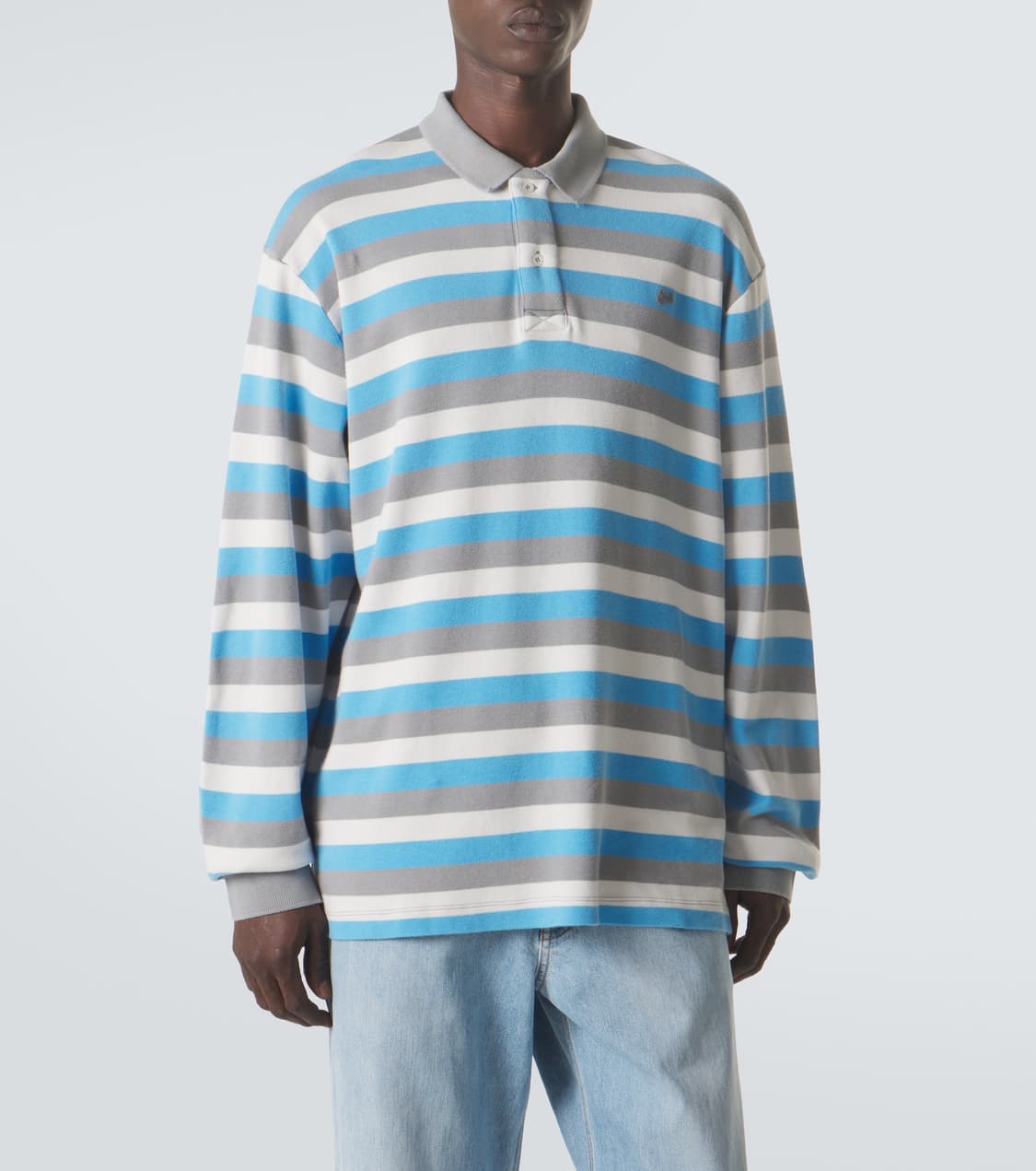 [S,M,L,XL]이알엘 ERL 26ss 스트라이프 폴로티/블루 상품이미지5
