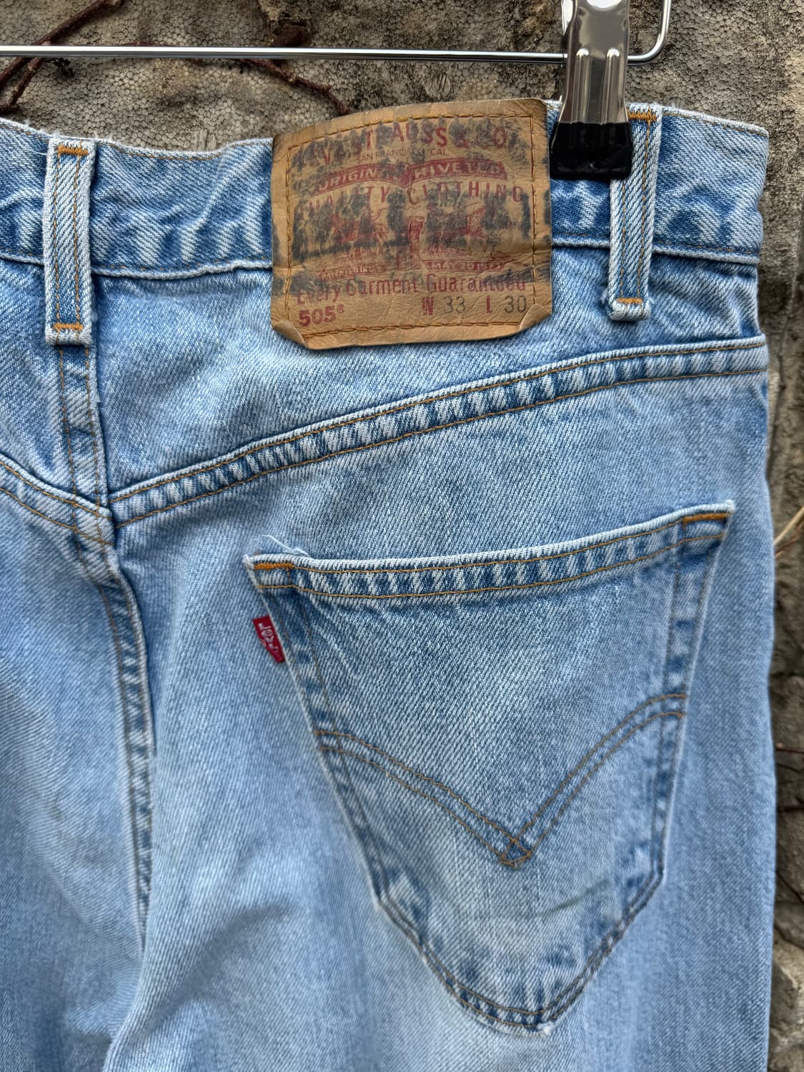 00s 리바이스 빈티지 505 워싱 데님 팬츠 상품이미지6