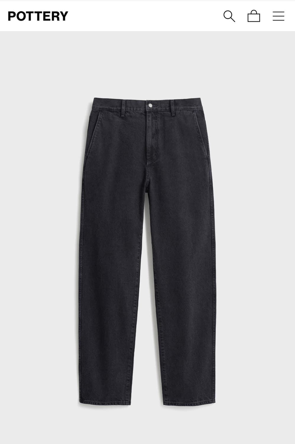 (미착용새상품)포터리 원워시드 컴포트 데님 - 블루 블랙 (4사이즈) 상품이미지5