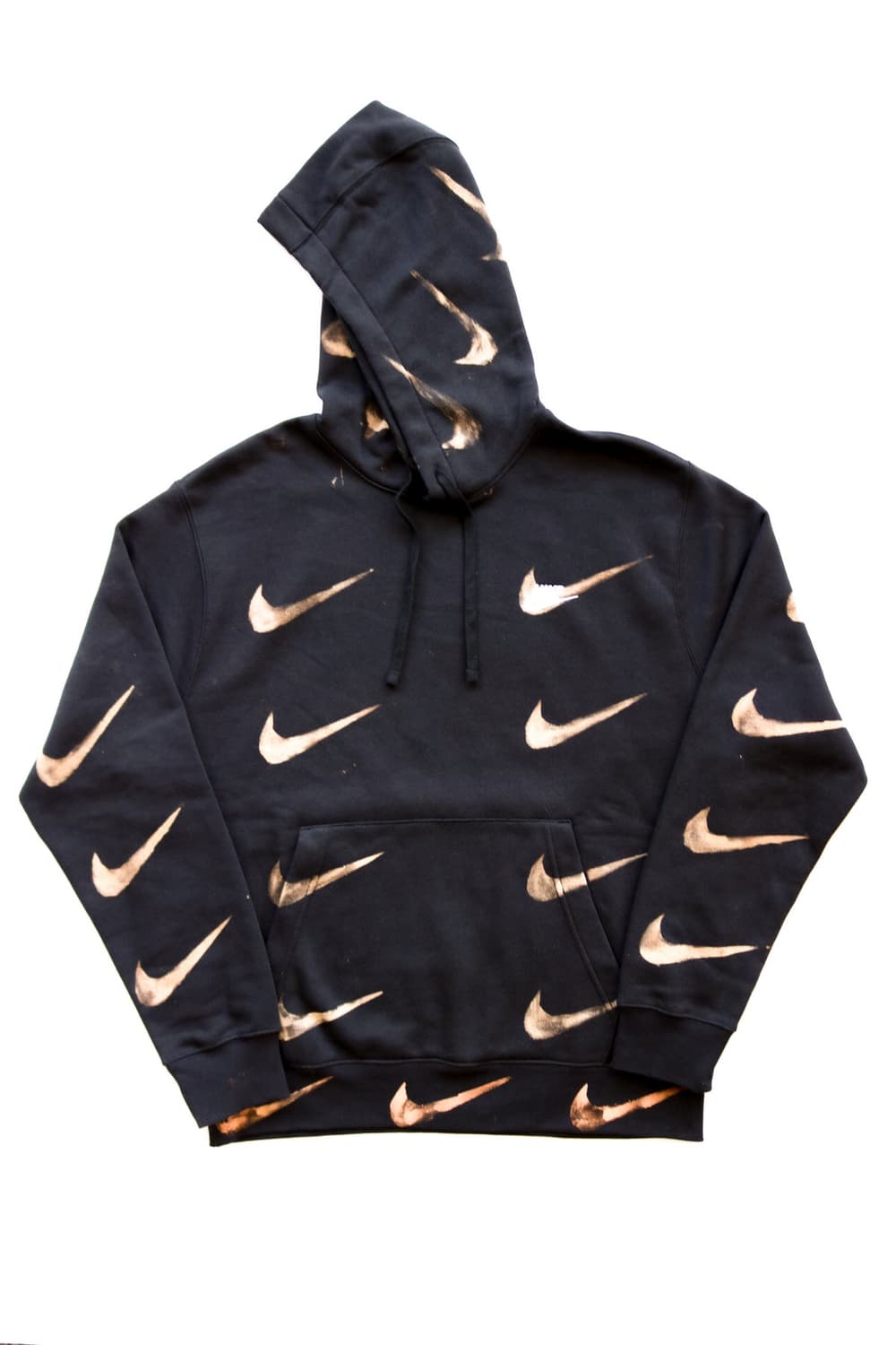 나이키 스우시 블리치드 후드 (블랙) XXL 상품이미지2