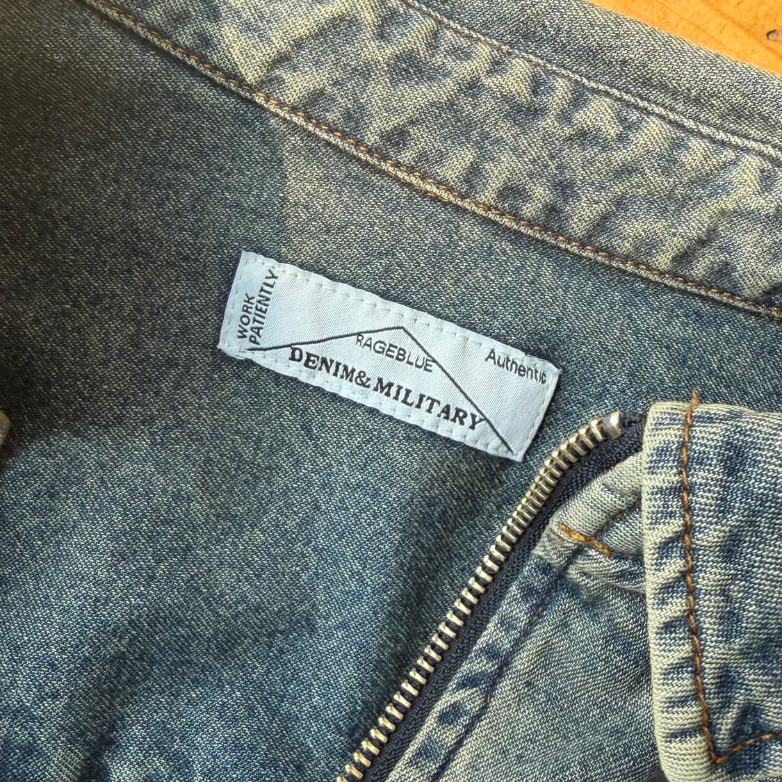 레이지블루 데님집업 상품이미지5