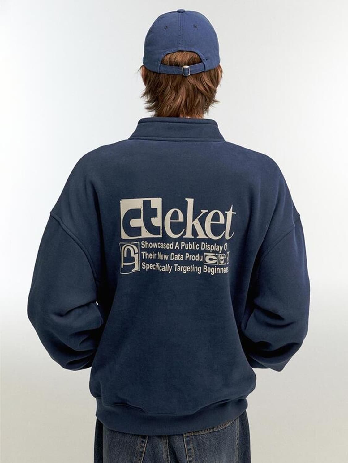 테켓 플랜 하프집업 네이비 상품이미지2