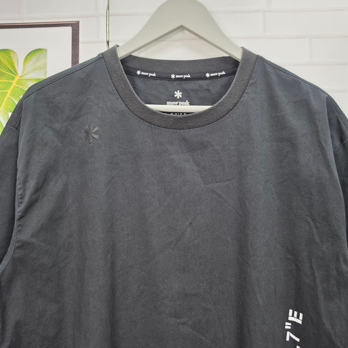 스노우피크 반팔 티셔츠 블랙 95사이즈 상품이미지2