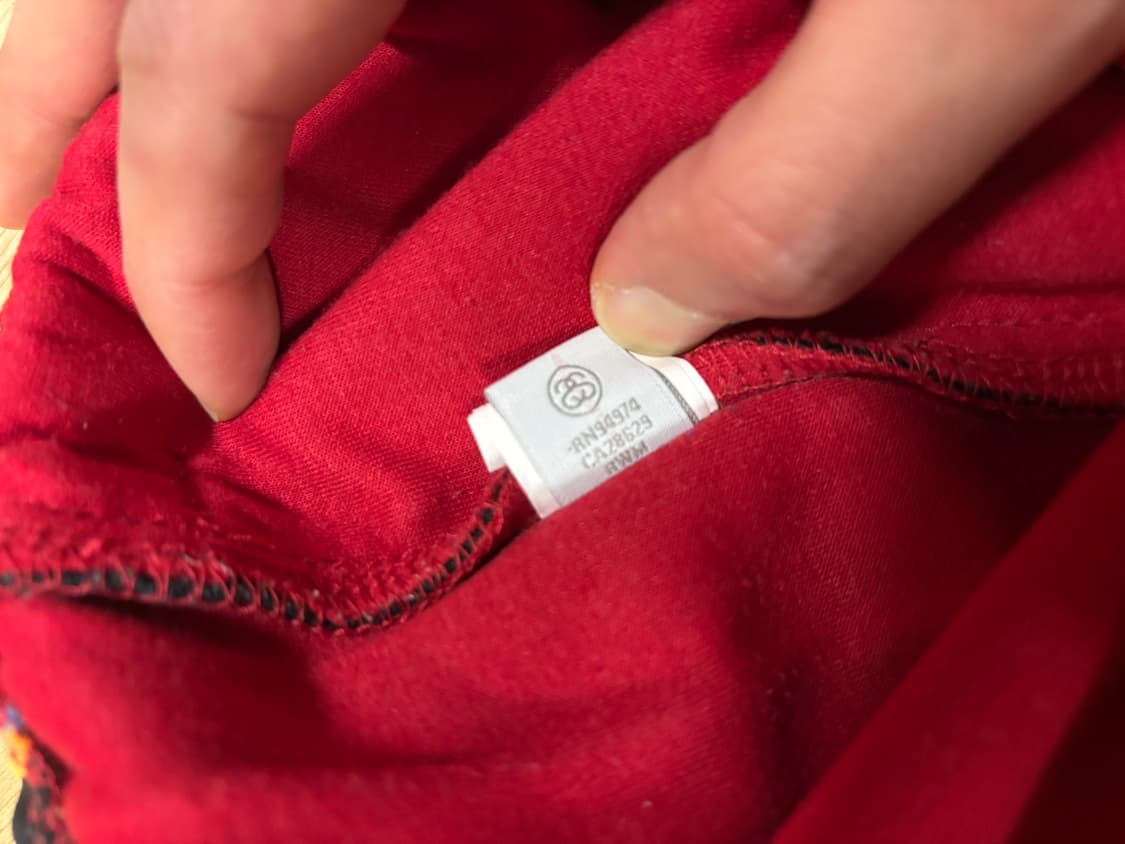 [M] 스투시 텍스처 립 트랙팬츠 레드 상품이미지5