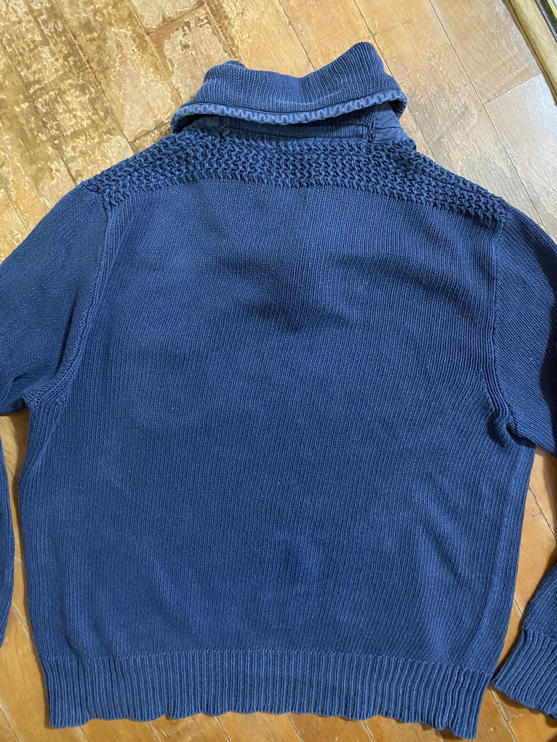 폴로 랄프로렌 밀리터리 숄칼라 니트 L 네이비 상품이미지4