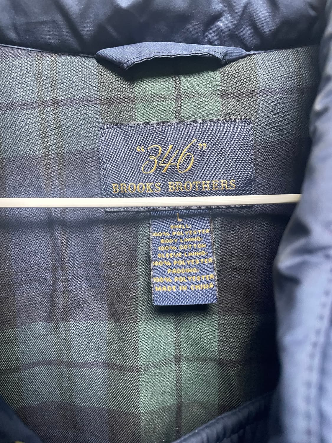 브룩스브라더스 클래식 네이비 패딩 L 상품이미지2