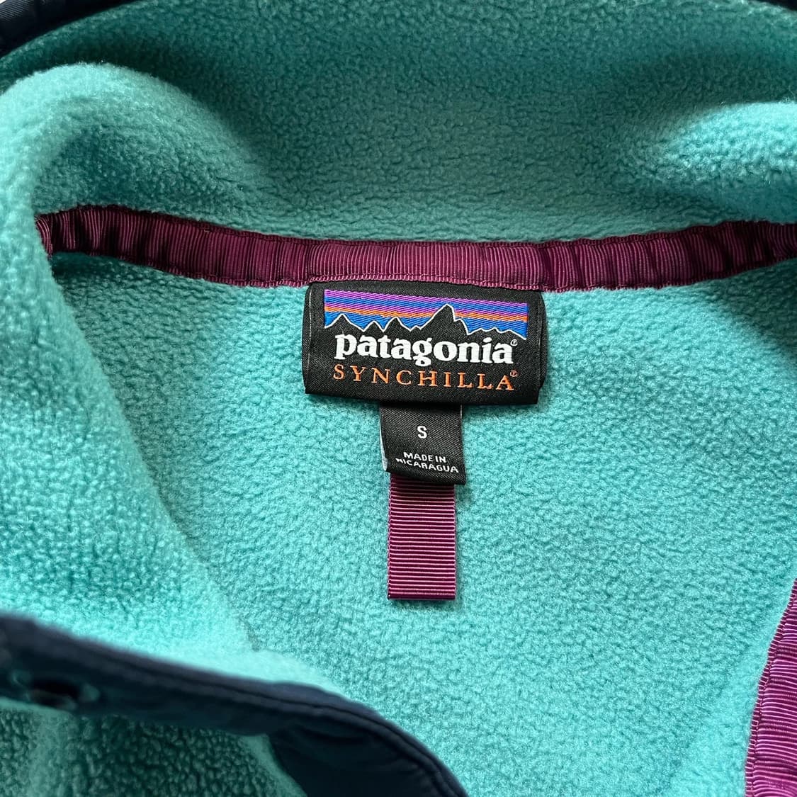 10s 파타고니아 신칠라 스냅-T 민트/네이비 상품이미지2