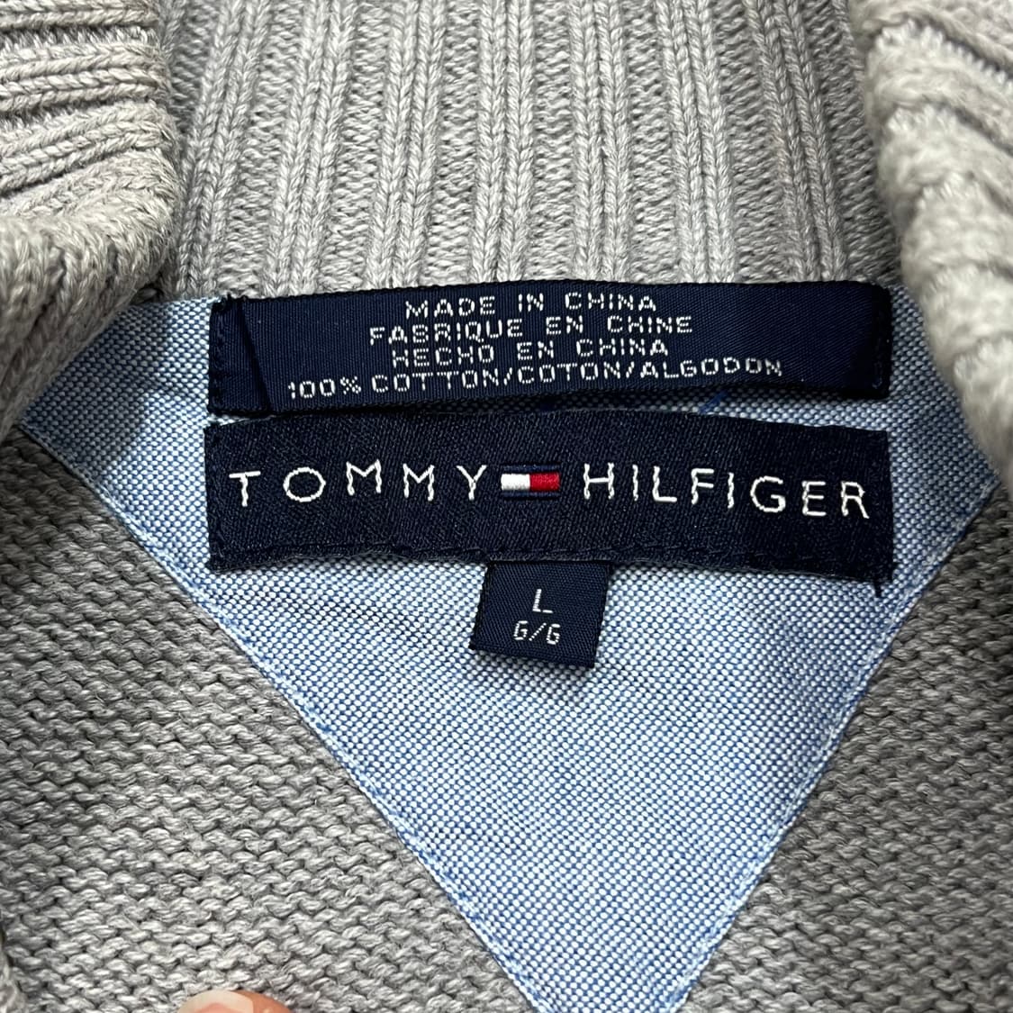 [100] 타미힐피거 니트집업 상품이미지4