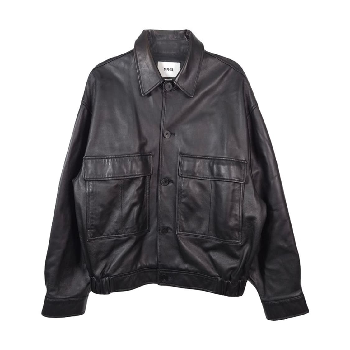 MMGL 이태리 램스킨 오버사이즈 레더 블루종 자켓 3 상품이미지1