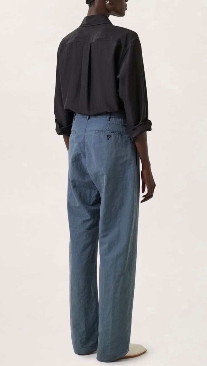 르메르 플리츠 스트레이트 팬츠 로열블루 34사이즈 상품이미지2