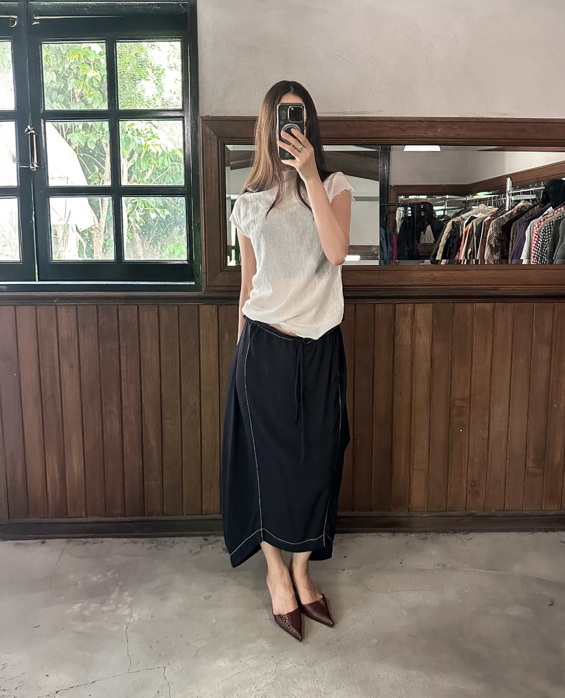 STELLA McCARTNEY silk drape skirt 상품이미지2