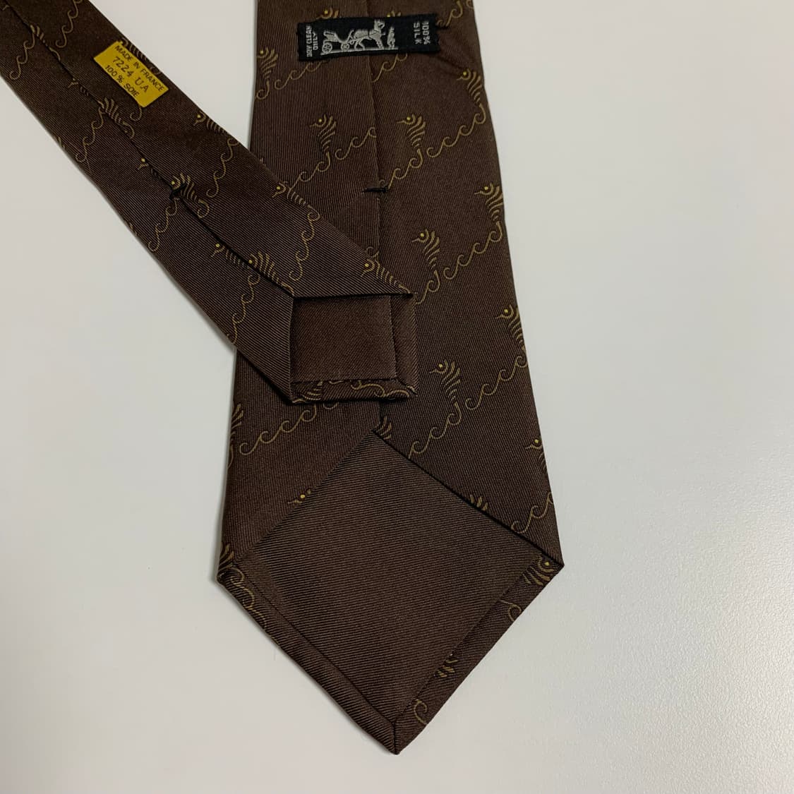 에르메스(HERMES) 기하학적패턴 명품 프랑스100실크 정장넥타이 A+ 상품이미지7