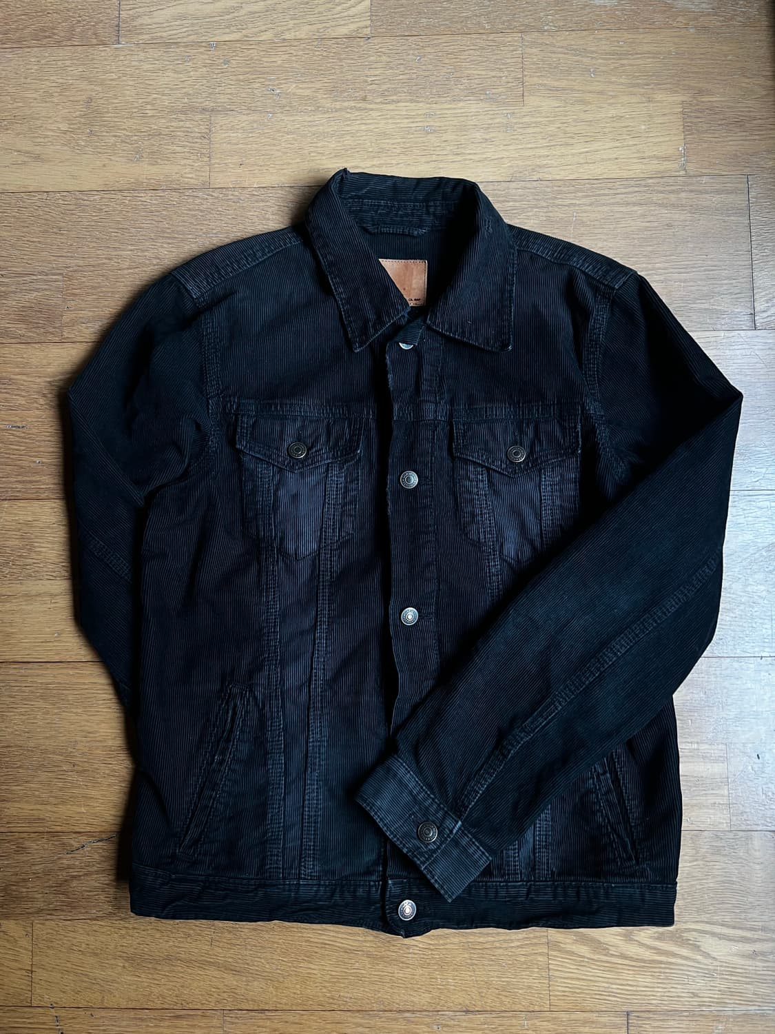 Black corduroy jacket 상품이미지1