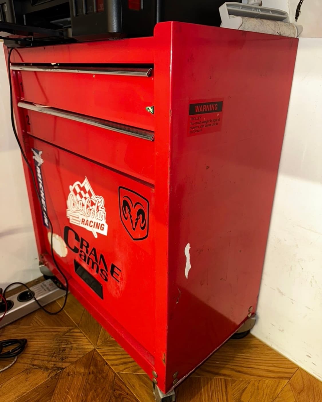 빈티지 철제 이동식 수납장 상품이미지1