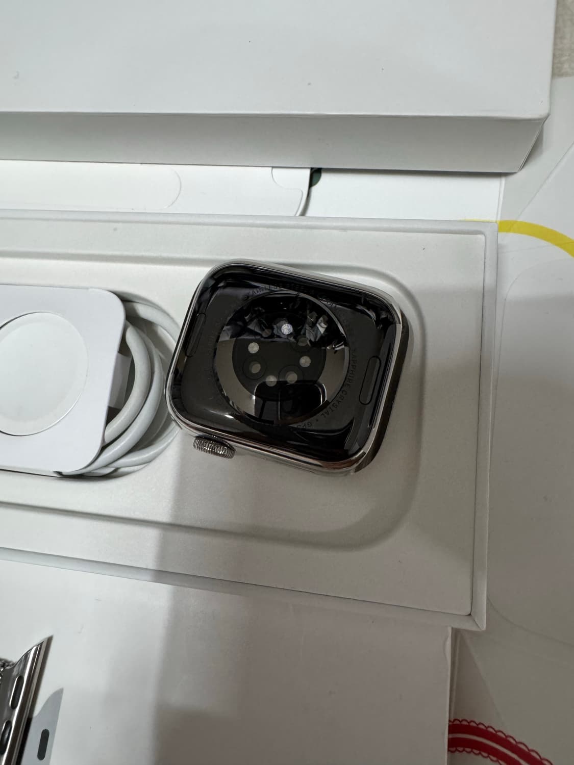 애플워치8 스테인리스스틸 실버 셀룰러 41mm 상품이미지5
