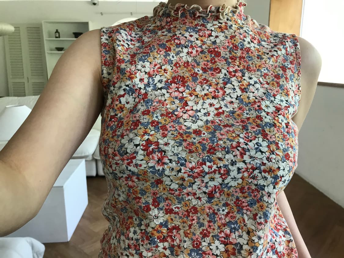 vintage pattern sleeveless 상품이미지4
