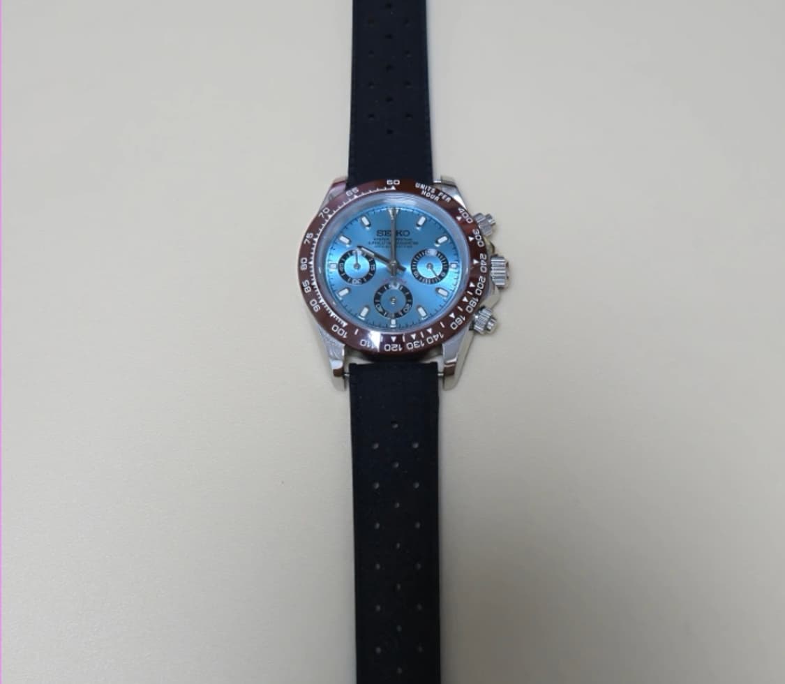 [정품] 세이코 스카이블루 데이토나 쿼츠 시계  상품이미지4