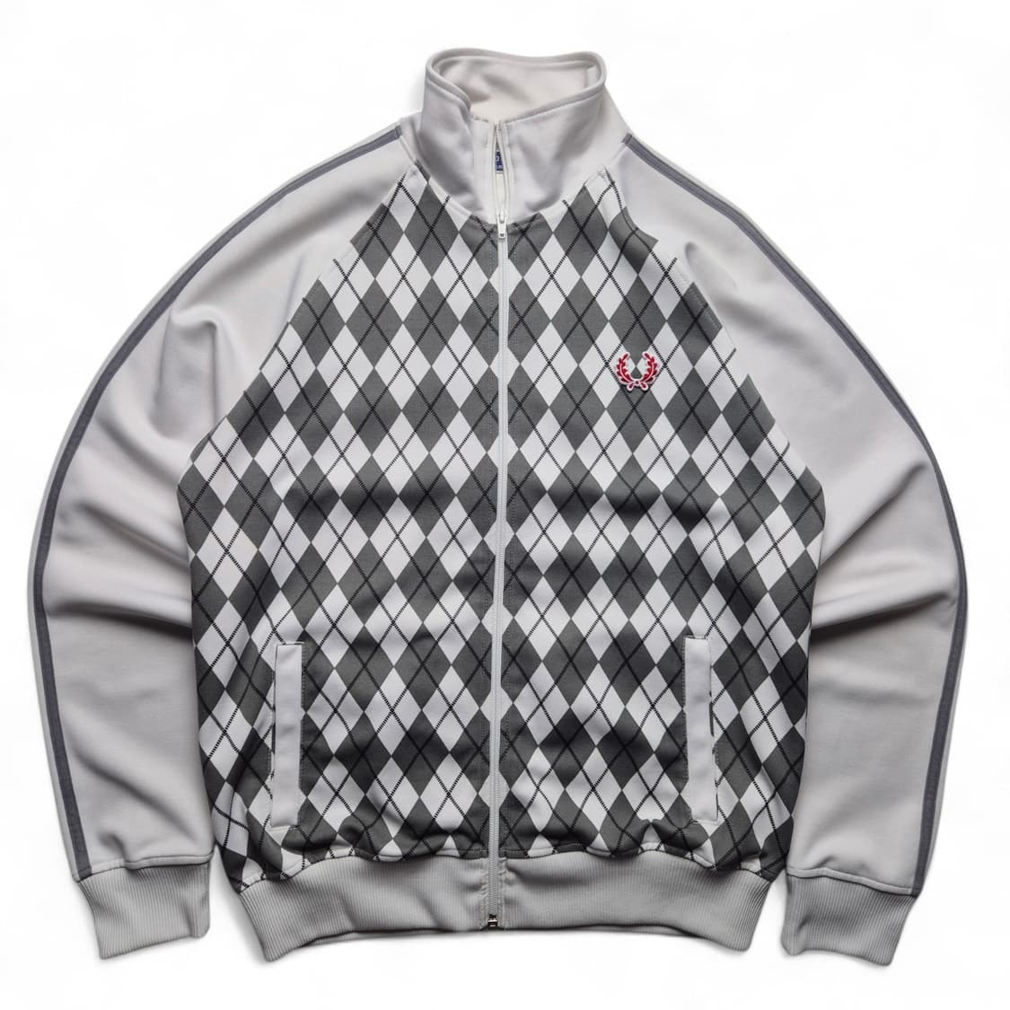 [S] 프레드페리 아가일패턴 트랙탑 져지 상품이미지1