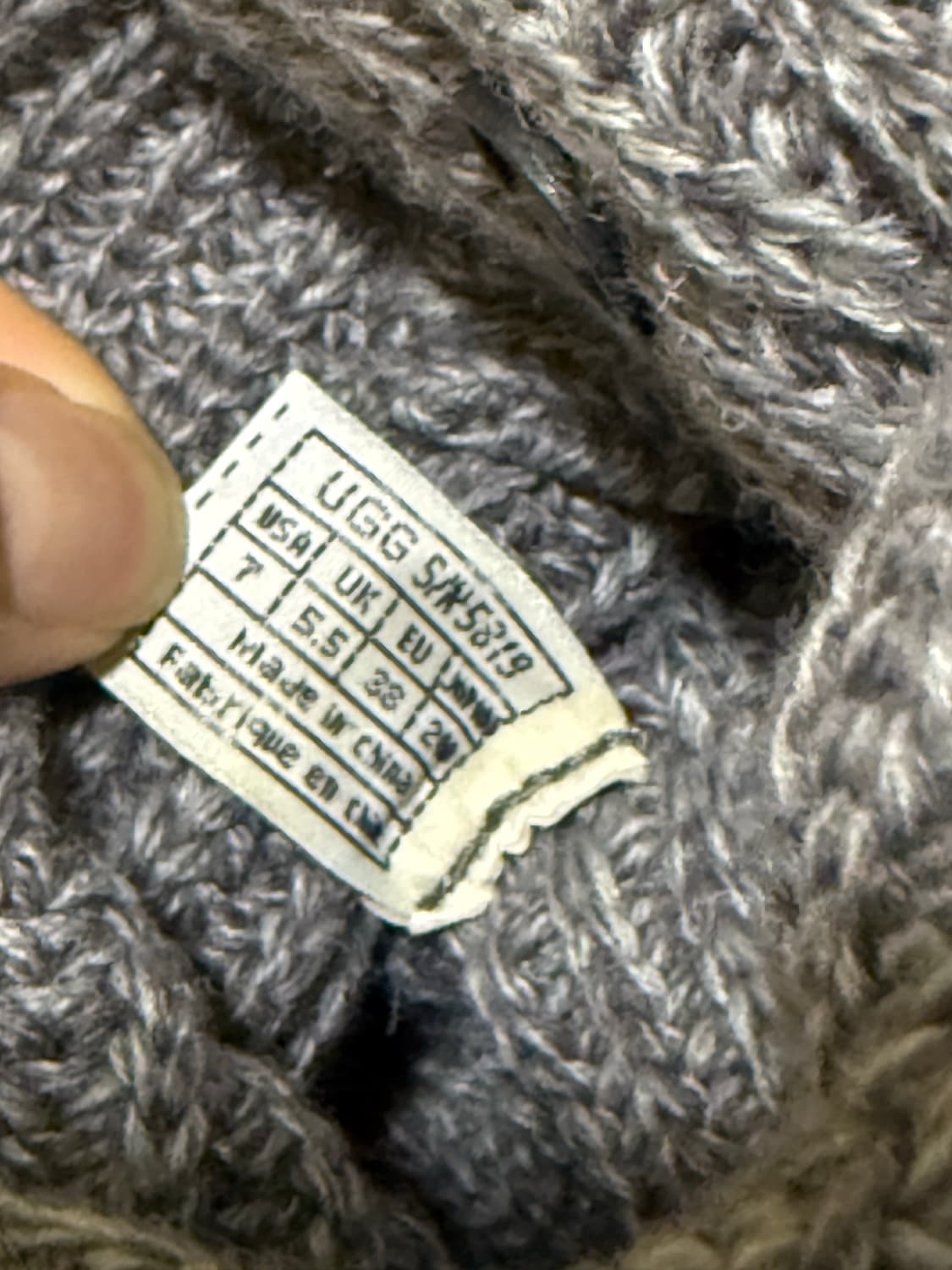 어그 니트부츠 240 상품이미지6