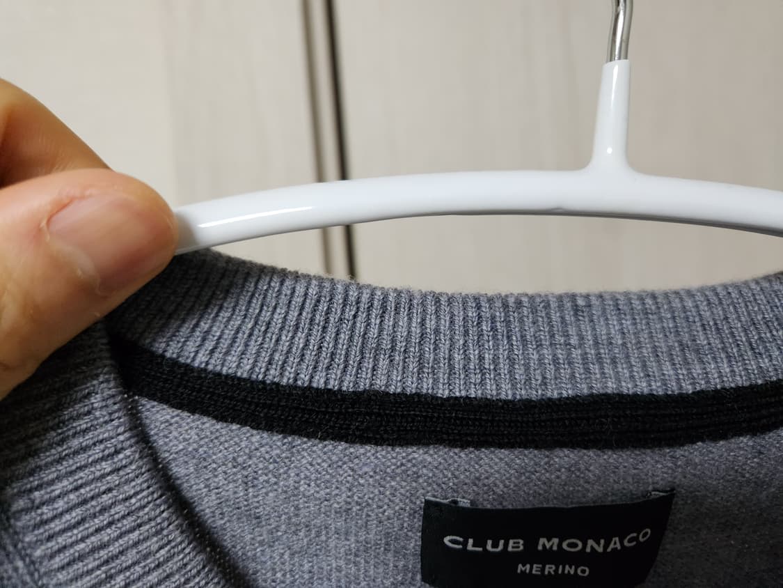 클럽모나코 메리노울 그레이 니트 상품이미지3