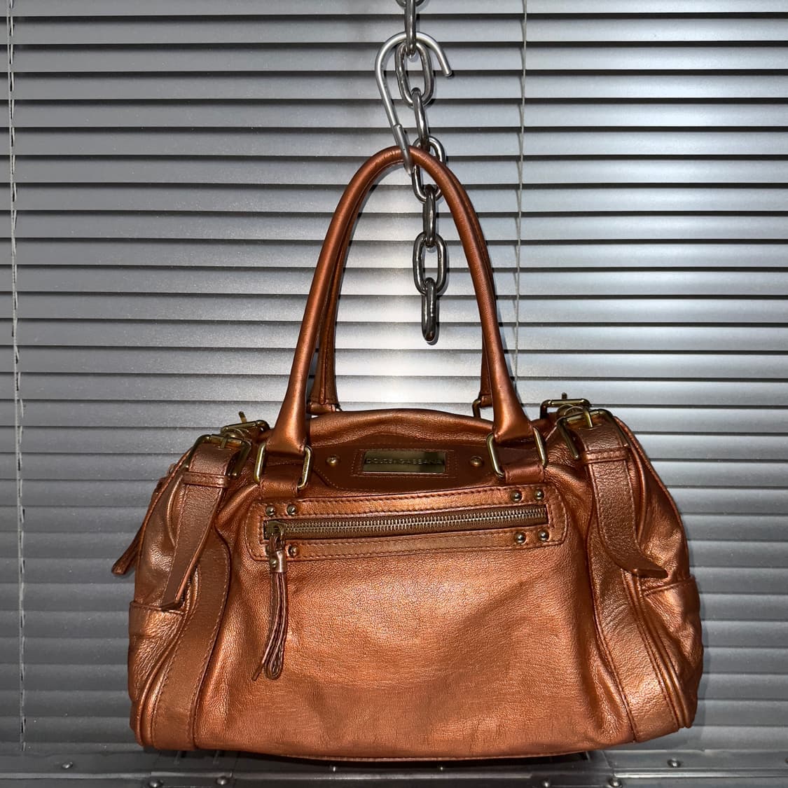 00s 빈티지 돌체앤가바나 코퍼 가죽 가방 상품이미지2
