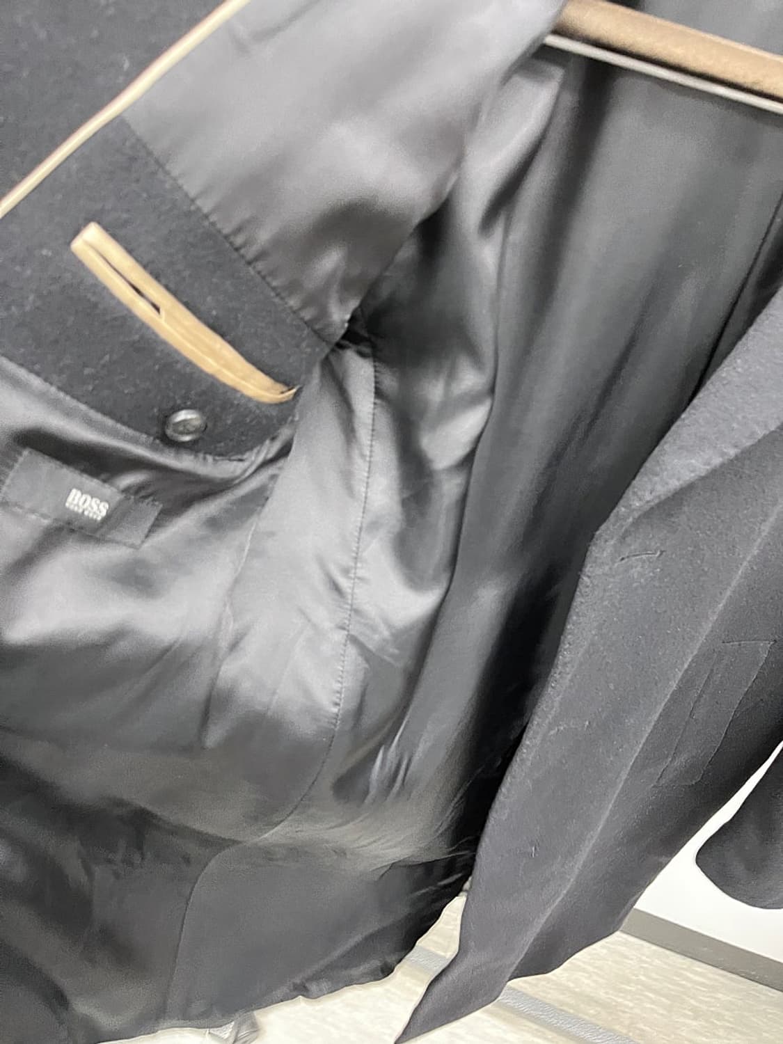 100-105) 휴고보스 울 캐시미어 코트  상품이미지5