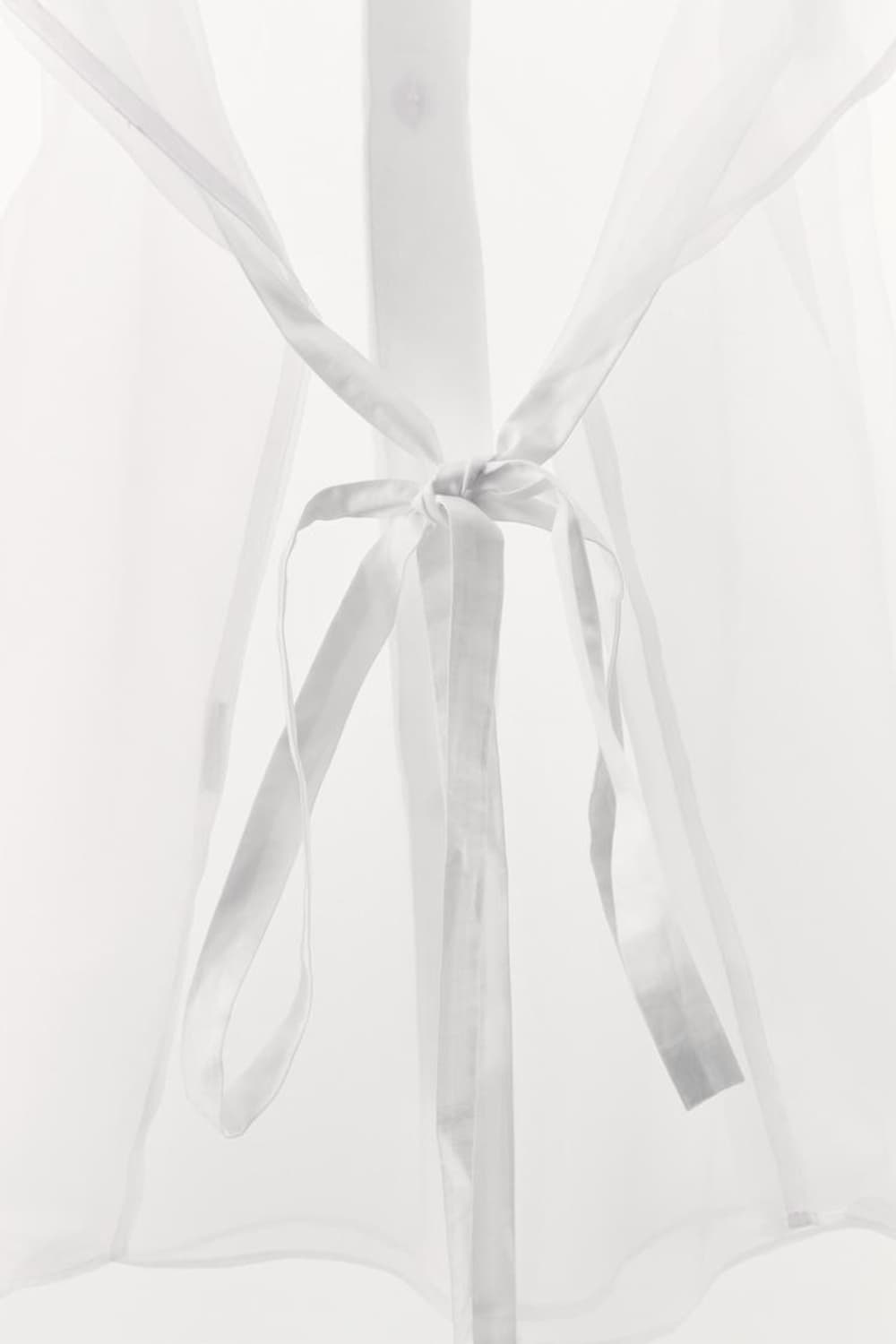 자라 오버사이즈 포플린 오간자 셔츠  상품이미지7