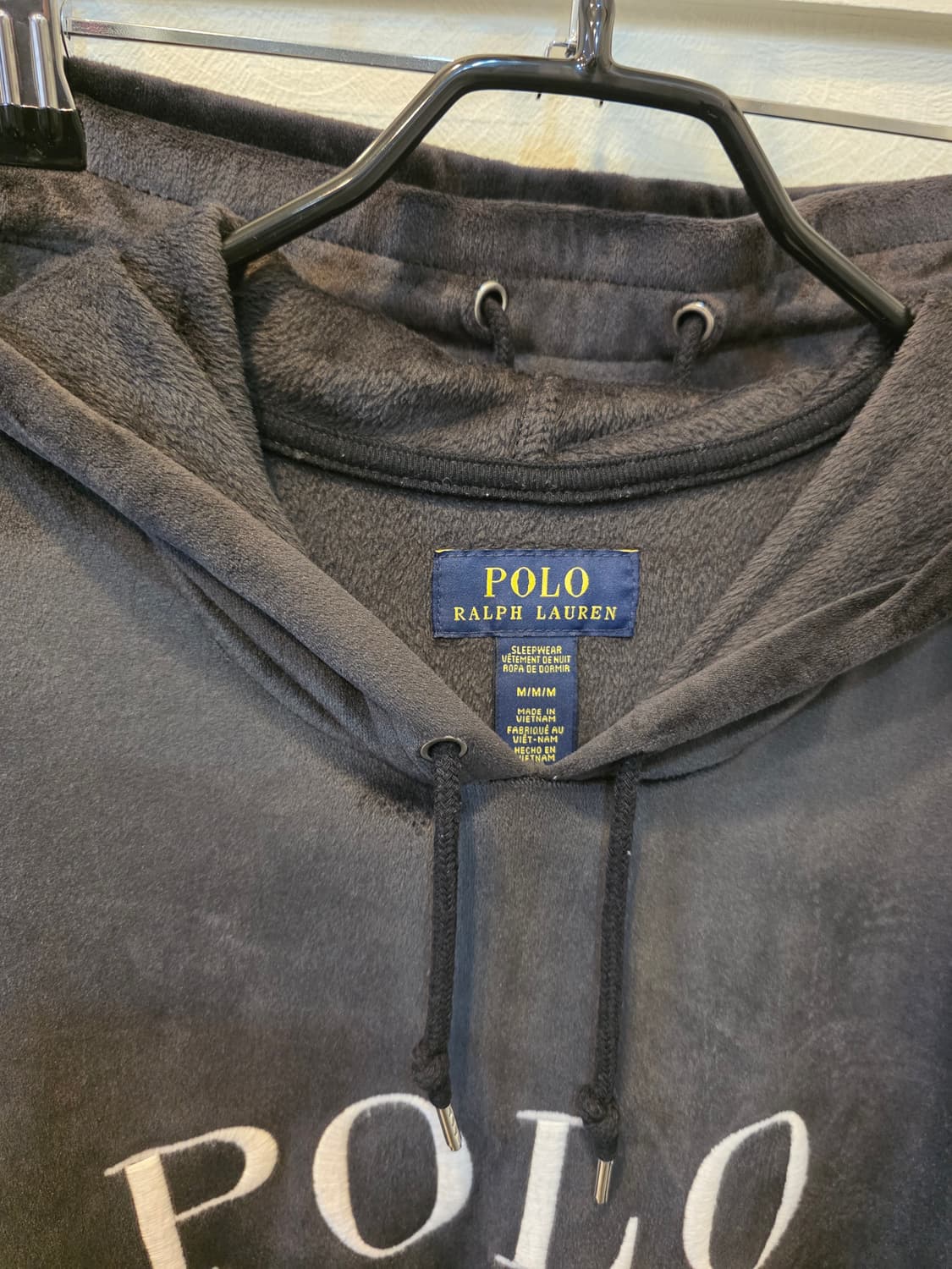 폴로 랄프로렌 고운 스웨이드느낌후드티 바지 세트 M 상품이미지1